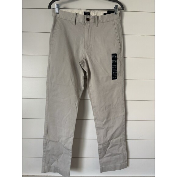 J.Crew Factory Men's Slim Fit Flex Chino Pant Khaki Size 29x30 Stone - Picture 3 of 6
